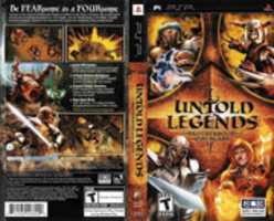 Free download Untold Legends: Brotherhood of the Blade [ULUS-10003] PSP Cover Art free photo or picture to be edited with GIMP online image editor